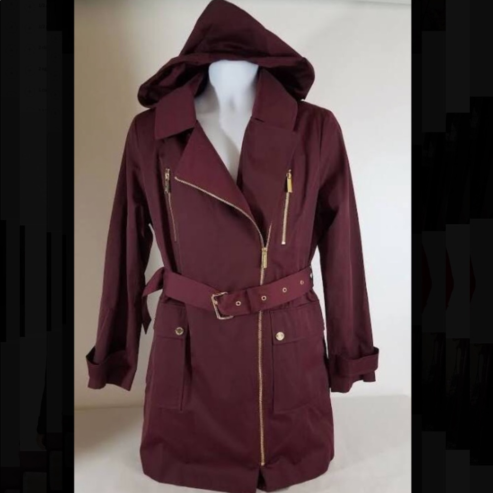 Michael Kors Maroon Trench Coat